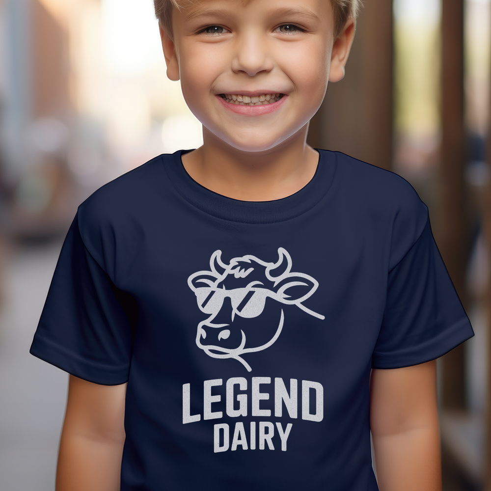 Legend Dairy Child Tee - Navy