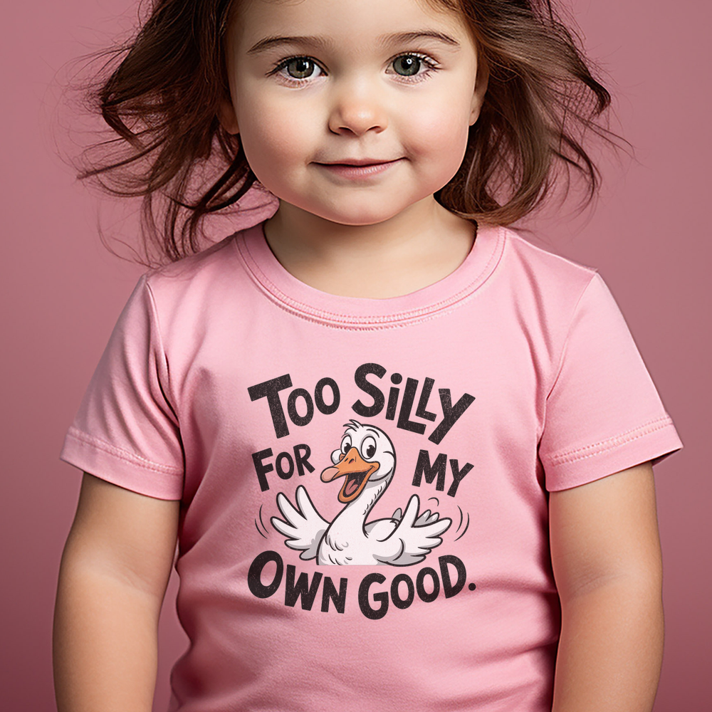 Silly Goose Toddler T Shirt - Pink