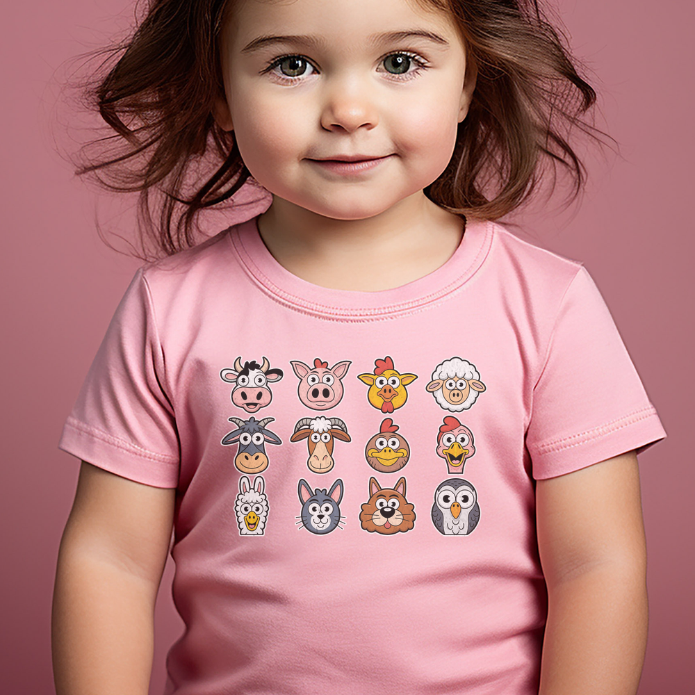 Barnyard Animals Toddler - Pink