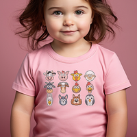 Barnyard Animals Toddler - Pink