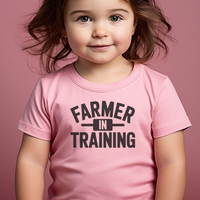 Farmer In Training Toddler Dark - Pink