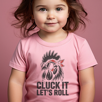 Lets Roll Toddler Tee - Pink