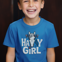 Hay Girl Child T Shirt - Royal