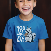 You Are What You Eat Child T Shirt - Royal