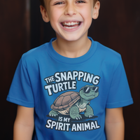 Snapping Turtle Child T Shirt - Royal