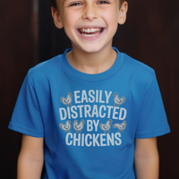 Easily Distracted By Chickens Child - Royal