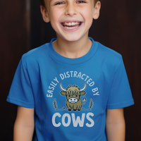 Easily Distracted By Cows Child - Royal