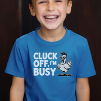 Cluck Off Im Busy Child Dark - Royal