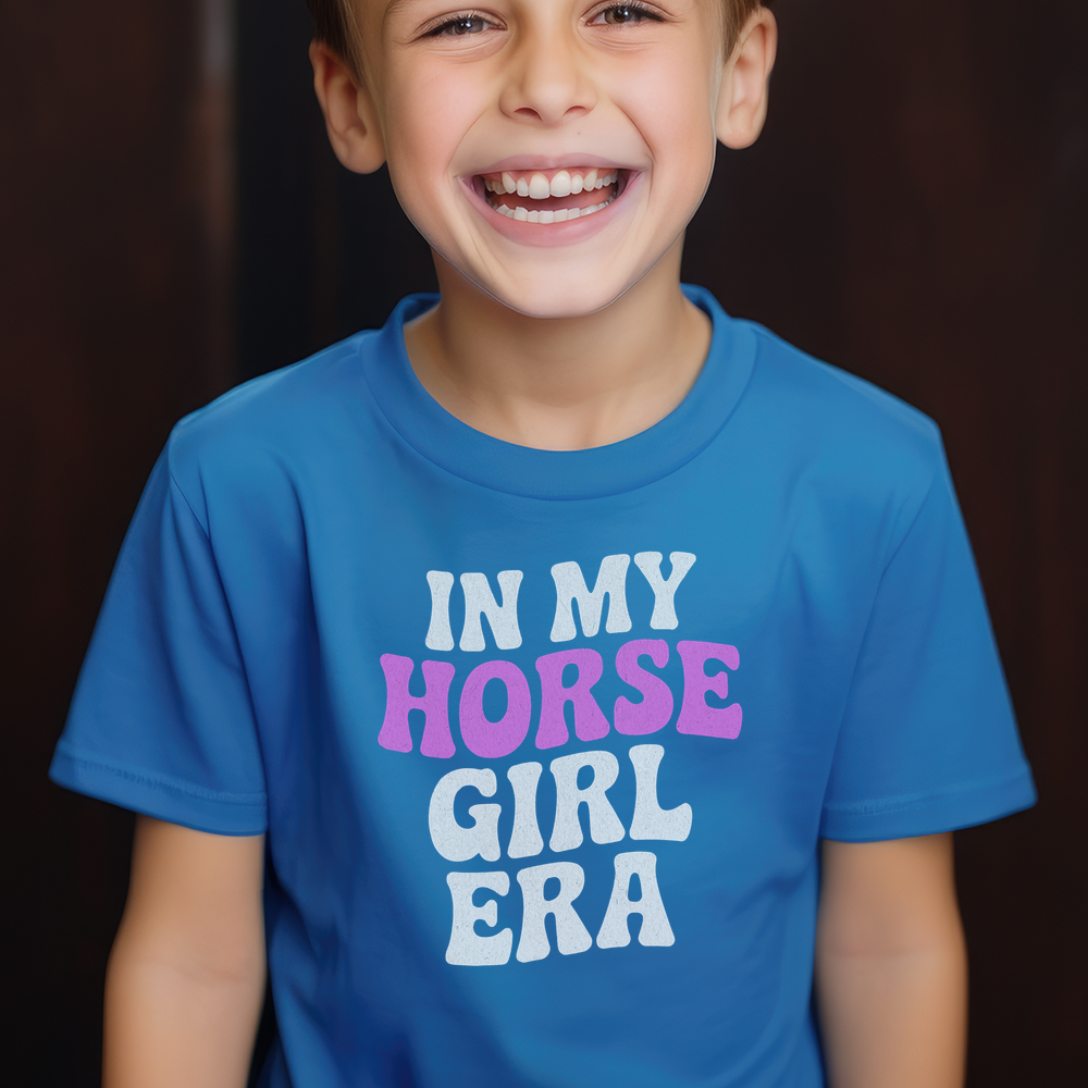 Horse Girl Era Child Tee - Royal