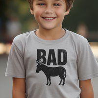 Bad Ass Child T Shirt - Sport Grey