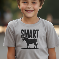 Smart Ass Child T Shirt - Sport Grey