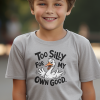 Silly Goose Child T Shirt - Sport Grey