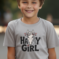 Hay Girl Child T Shirt - Sport Grey