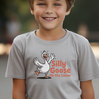Silly Goose On The Loose Child - Sport Grey
