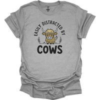 Easily Distracted By Cows - Sport Grey