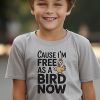 Cause Im Free As A Bird Now Child - Sport Grey