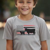 Usa Cow Child - Sport Grey
