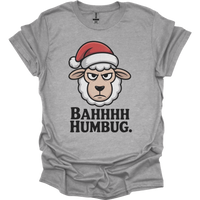 Bahhh Humbug Christmas (Adult Unisex Tee) - Sport Grey
