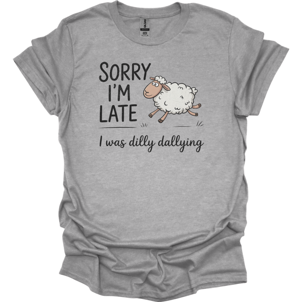 Dilly Dallying Sheep - Sport Grey