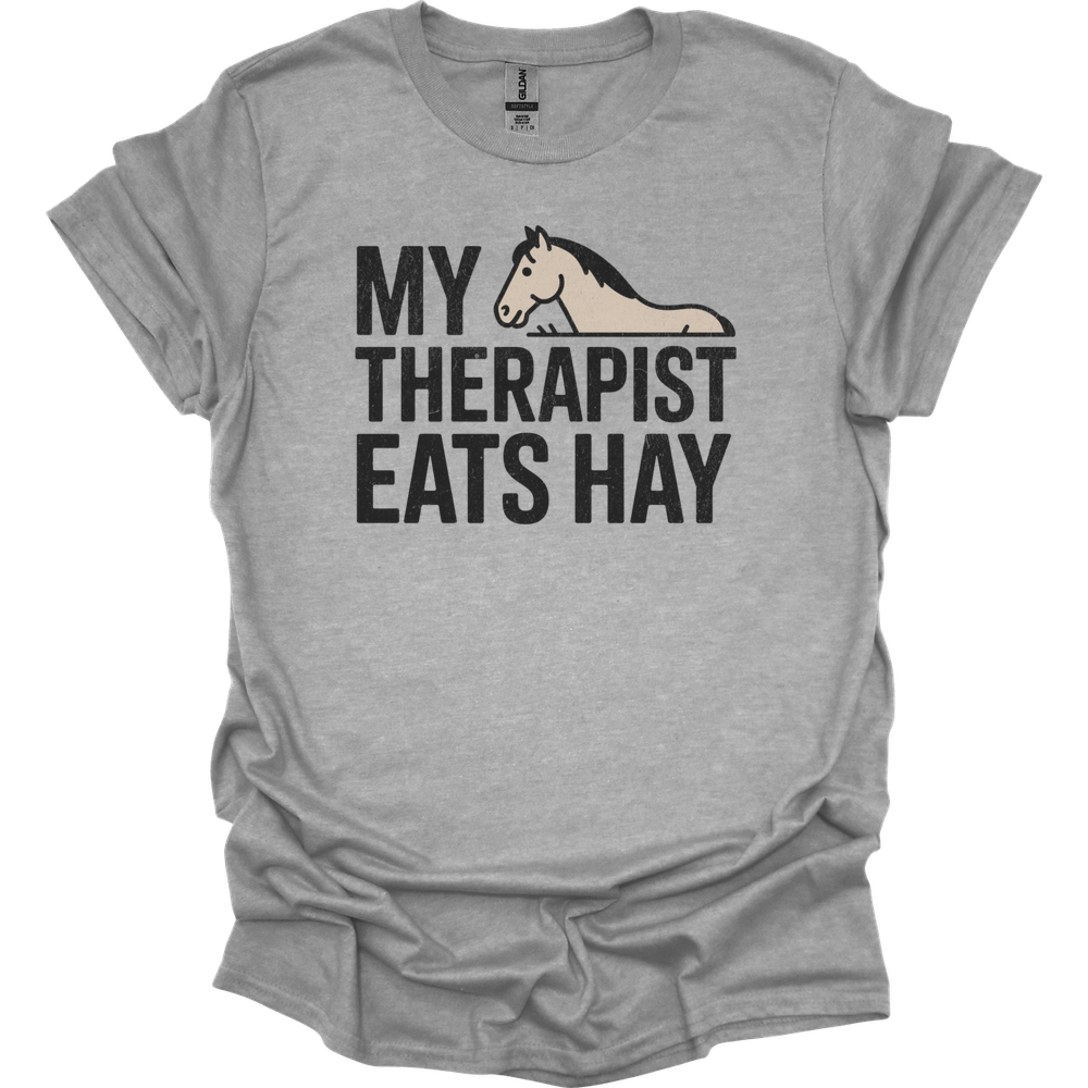 My Therapist Eats Hay - Sport Grey