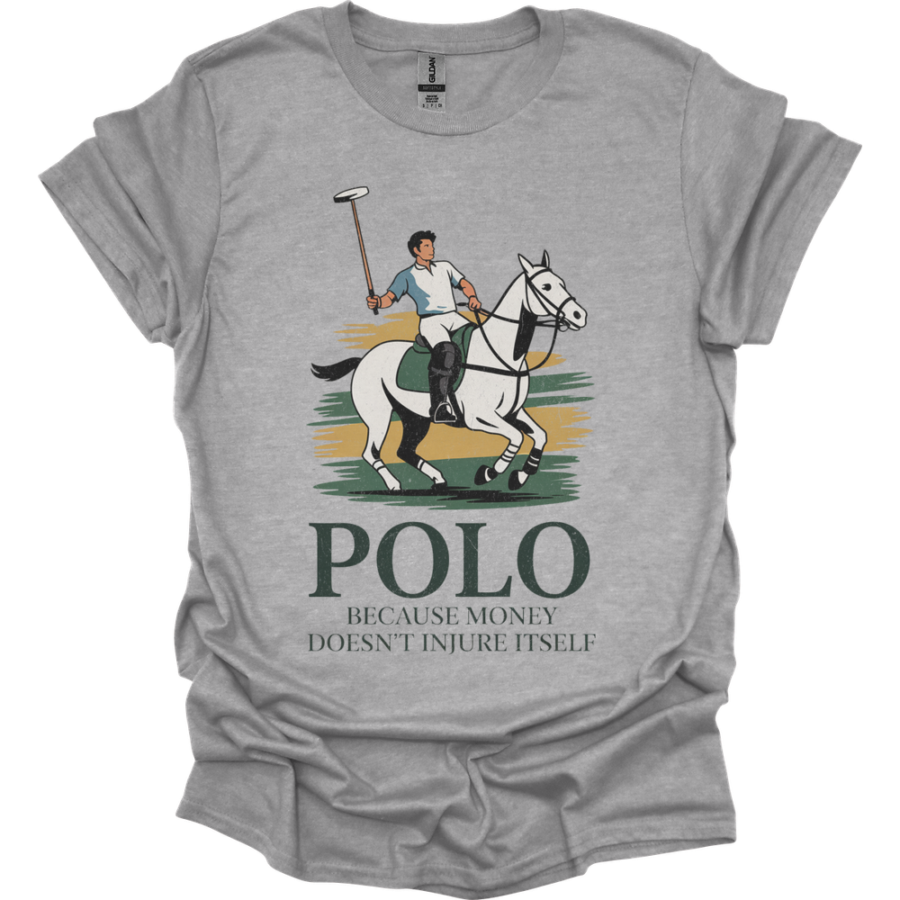 Polo Because Money Doesnt Injure Itself - Sport Grey