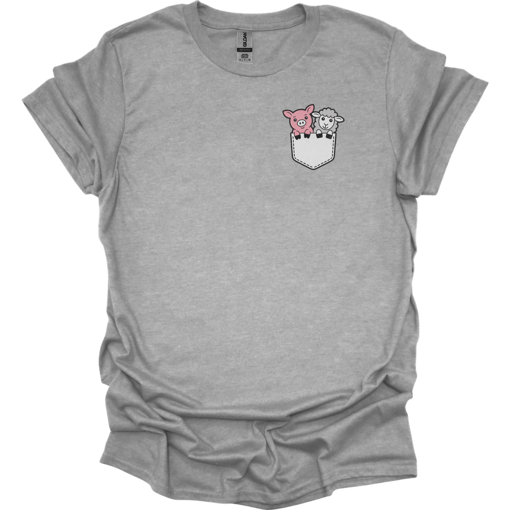 Sheep And Pig In Pocket - Sport Grey