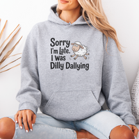 Dilly Dallying (Adult Hoodie) - Sport Grey