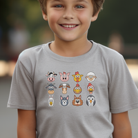 Barnyard Animals Child - Sport Grey