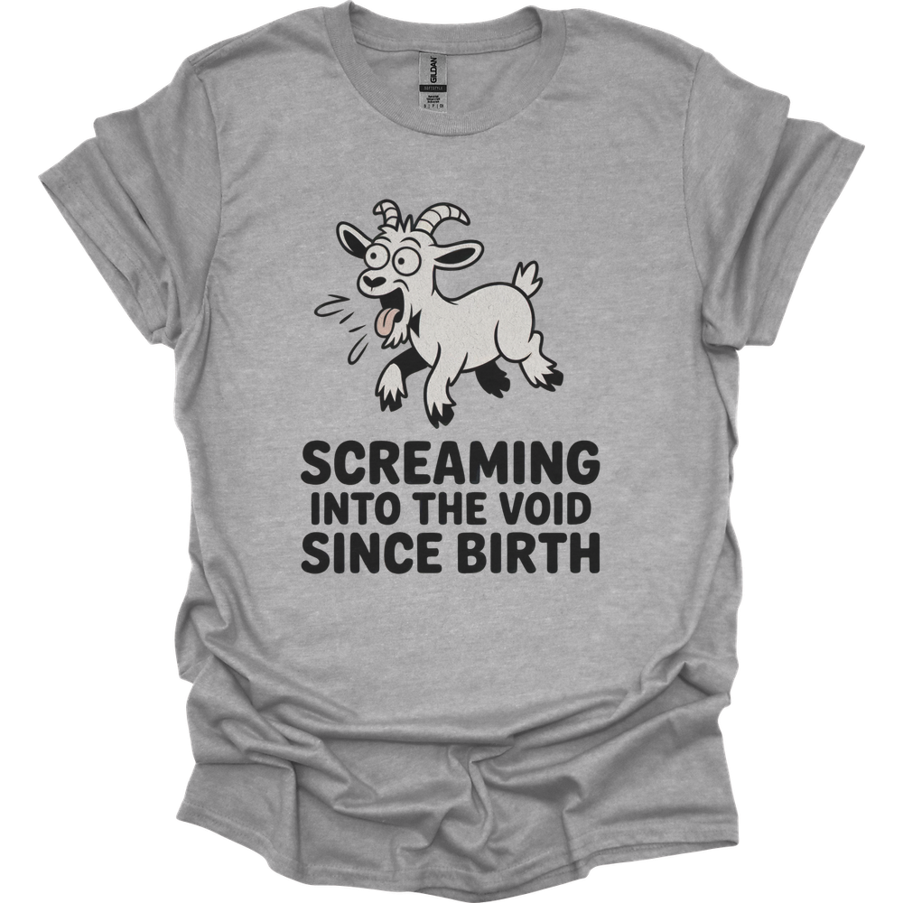 Screaming Into The Void Since Birth Adult Dark - Sport Grey