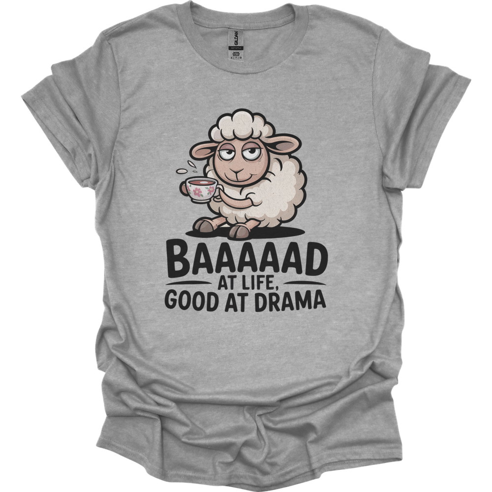 Baaad At Life Good At Drama Adult Dark - Sport Grey