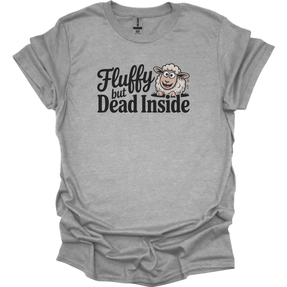 Fluffy But Dead Inside Adult Dark - Sport Grey