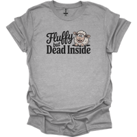 Fluffy But Dead Inside Adult Dark - Sport Grey