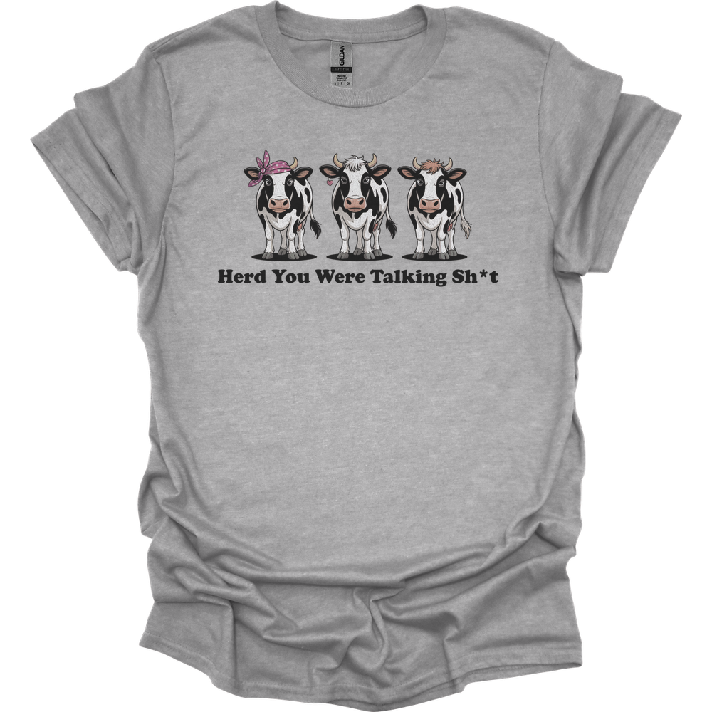 Herd You Were Talking Cows - Sport Grey