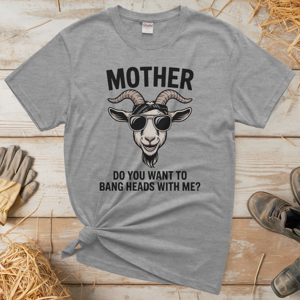 Do You Want To Bang Heads With Me (Adult Unisex T-Shirt) - Sport Grey