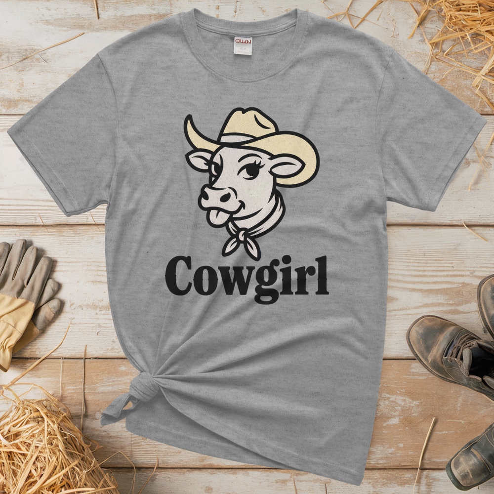 Cowgirl (Adult Unisex T-Shirt) - Sport Grey
