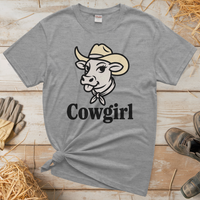 Cowgirl (Adult Unisex T-Shirt) - Sport Grey