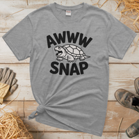 Aww Snapping Turtle (Adult Unisex Tee) - Sport Grey