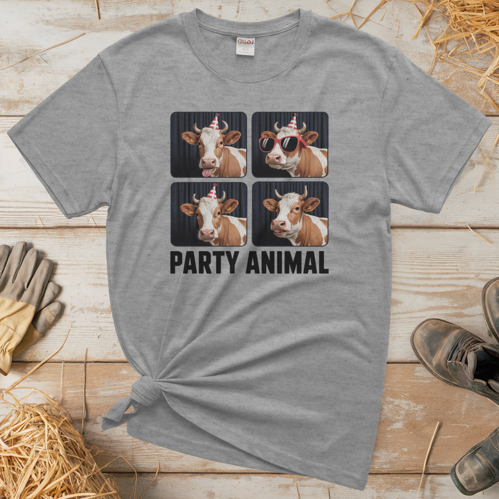 Party Animal (Adult Unisex Tee) - Sport Grey