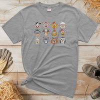 Barnyard Animals (Adult Unisex Tee) - Sport Grey