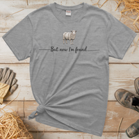 But Now I'm Found Spiritual Sheep (Adult Unisex Tee) - Sport Grey