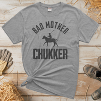 Bad Mother Chukker Horse Polo (Adult Unisex Tee) - Sport Grey