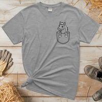 Horse In Pocket (Adult Unisex Tee) - Sport Grey