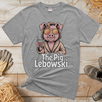 The Pig Lebowski (Adult Unisex Tee) - Sport Grey
