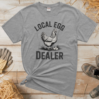 Local Egg Dealer (Adult Unisex Tee) - Sport Grey
