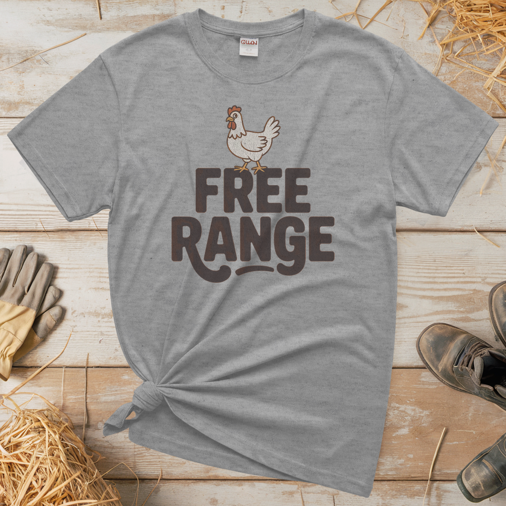 Free Range (Adult Unisex Tee) - Sport Grey