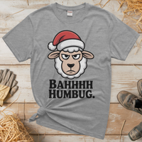 Bahhh Humbug Christmas (Adult Unisex Tee) - Sport Grey