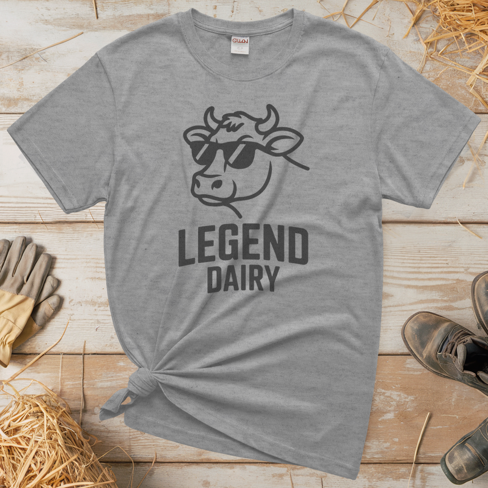 Legend Dairy Adult Tee - Sport Grey