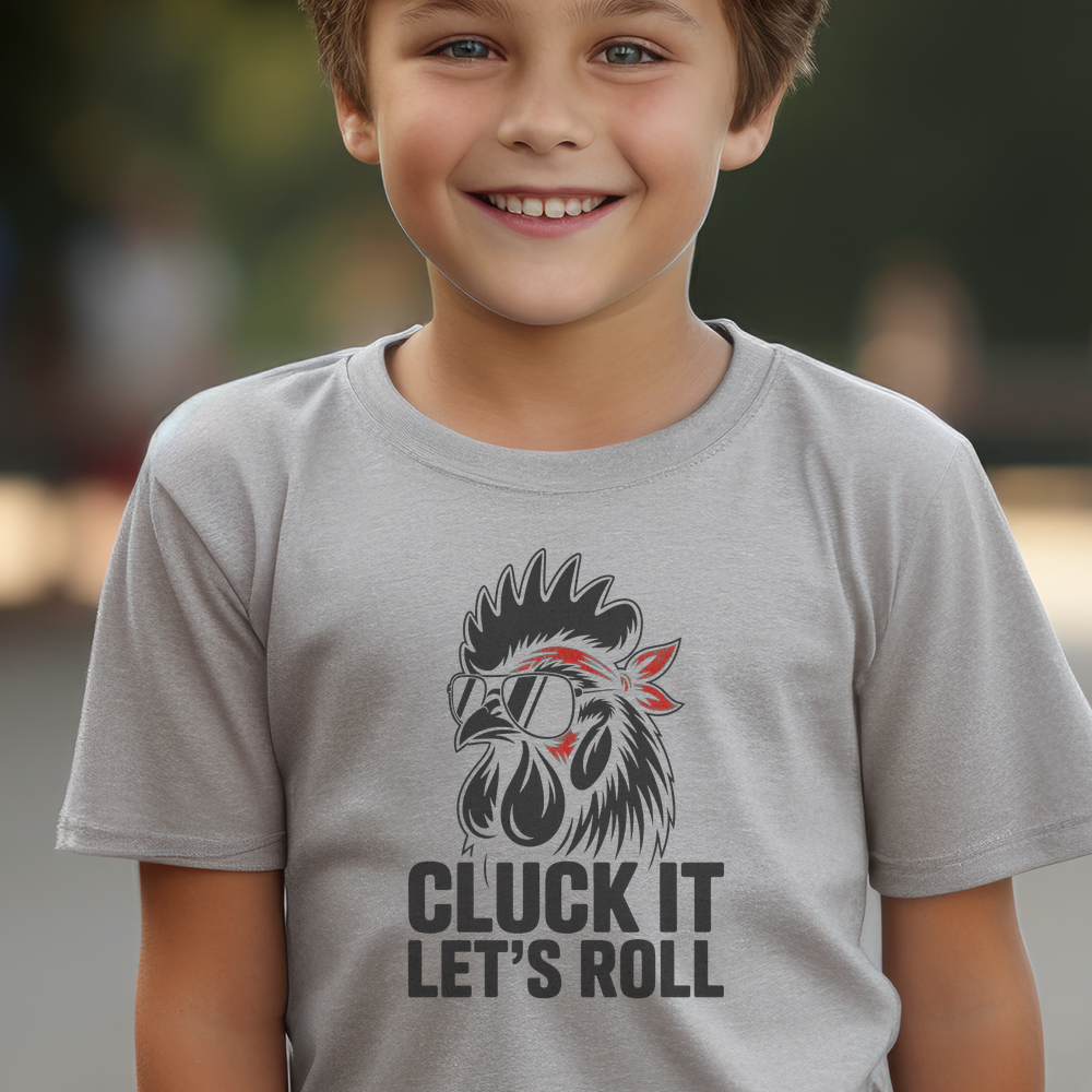 Lets Roll Child Tee - Sport Grey