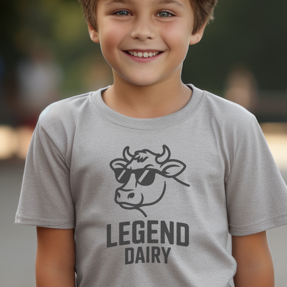 Legend Dairy Child Tee - Sport Grey
