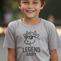 Legend Dairy Child Tee - Sport Grey
